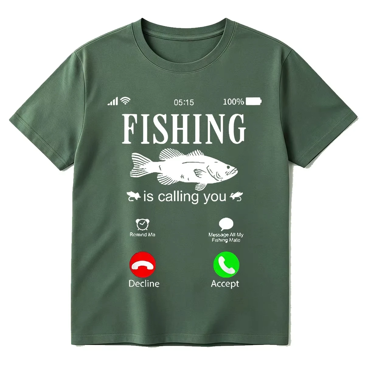 Fishing Is Calling You T-shirt Funny Fishing Lover Meme T-shirts Men Women Fashion Vintage Cotton Short Sleeve Oversized T Shirt