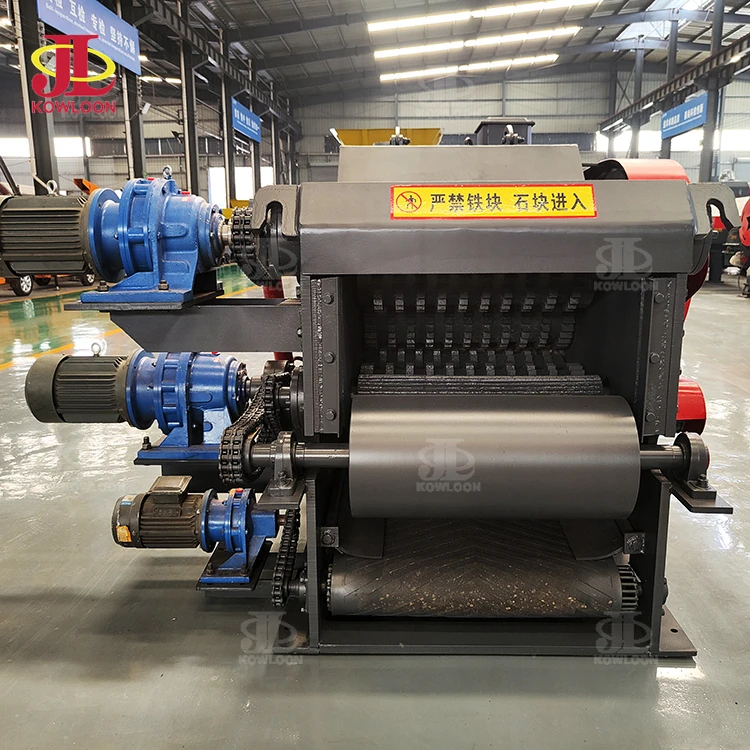 Large Capacity Drum Wood Chipper Bamboo Straw Crusher Wood Chips Making Machine