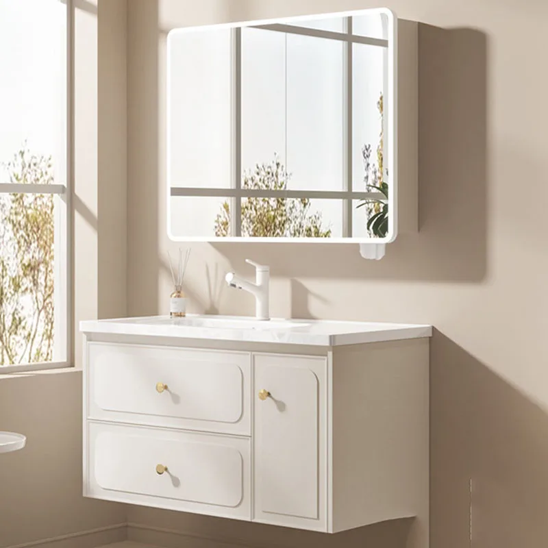 

White Drawers Bathroom Cabinet Organizer Storage Shelves Toilet Display Partitions Cupboard Modern Archivadores Home Furniture