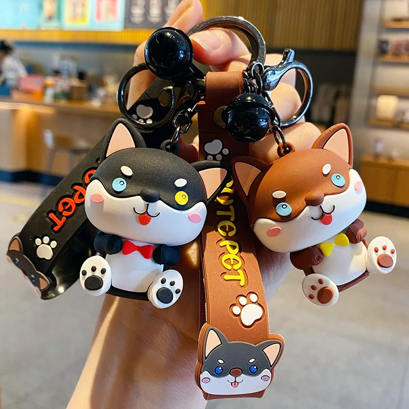 Cartoon Cute Creative Doll Car Keychain Female Couple Pendant Bookbag Keychain Gifts to Girlfriend and Children as Holiday Gifts