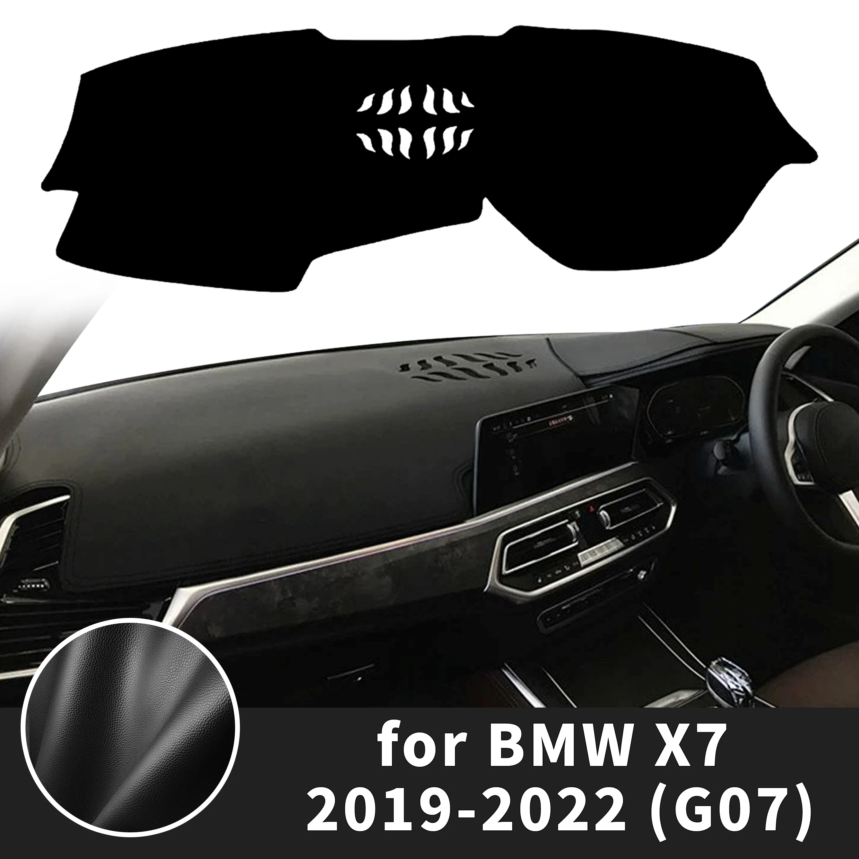 Couverture de tableau de bord pour BMW X7 G07 2019-2021 2022 ​ ​ Tapis de tableau de bord, protection solaire, couverture anti-reflet, accessoires pour tableau de bord