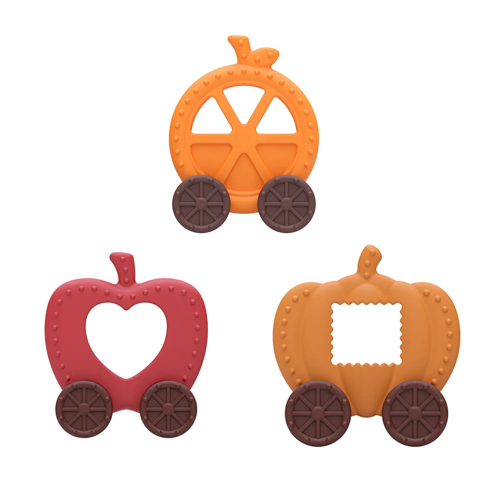 Giocattoli per massaggiagengive per bambini Regalo di Halloween Silicone per uso alimentare Giocattoli da masticare per gomma per bambini BPA gratuito Addestramento per bambini Accessori per bambini Cartoon