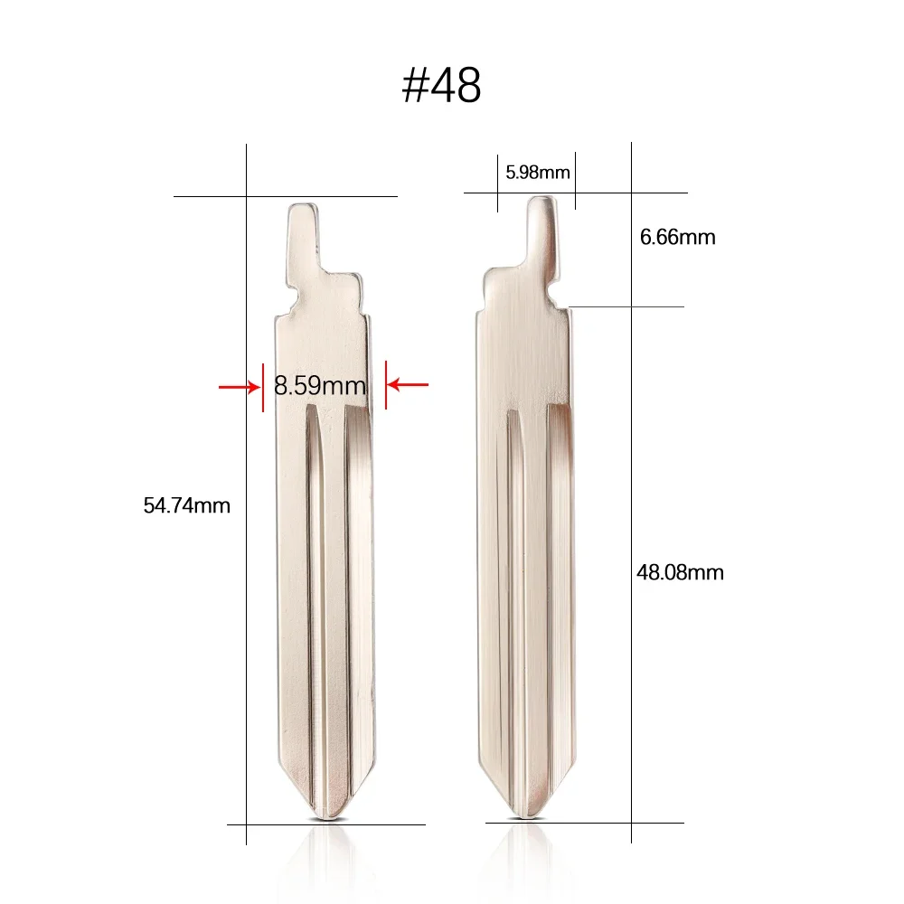 

10Pcs/Lot Original Replacement Metal Blank Uncut Flip Remote Car Key NSN14 Blade #48 For Nissan Original 2014 Remote Blade