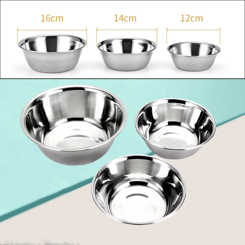 3pcs Dressing Bowl Thickened 304 Stainless Steel Anti Iodine Solution Cup Dental Clinic Medical Instrument Tool Supply