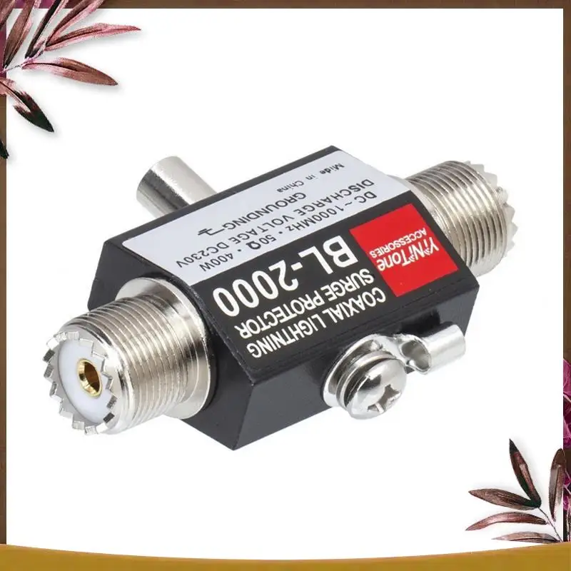 AB59-BL-2000 同軸避雷サージプロテクター PL259 メス - PL259 メス同軸避雷器 DC-1000Mhz