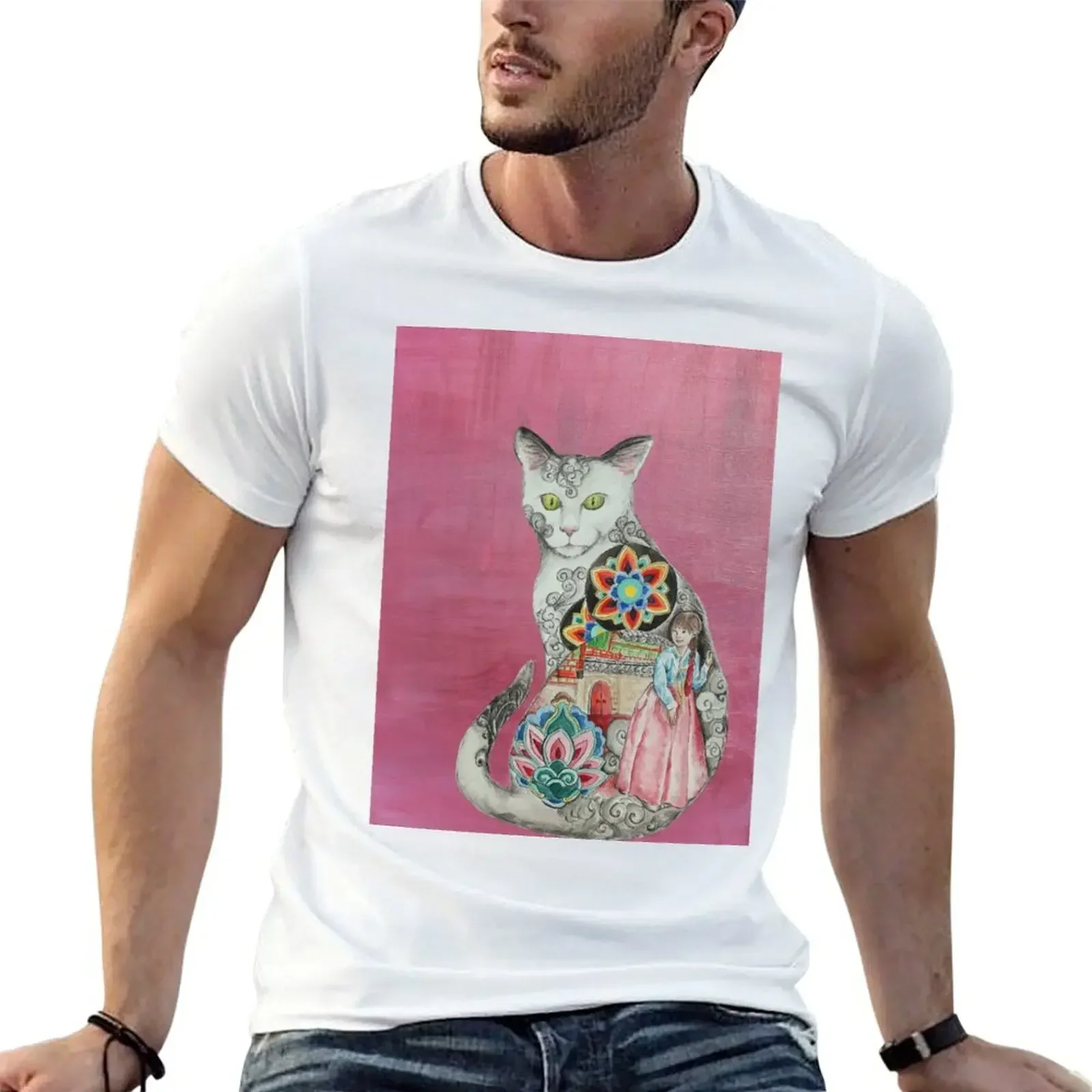 

Land of the Morning Calm Cat T-Shirt shirts graphic tee sublime oversized mens t shirts pack