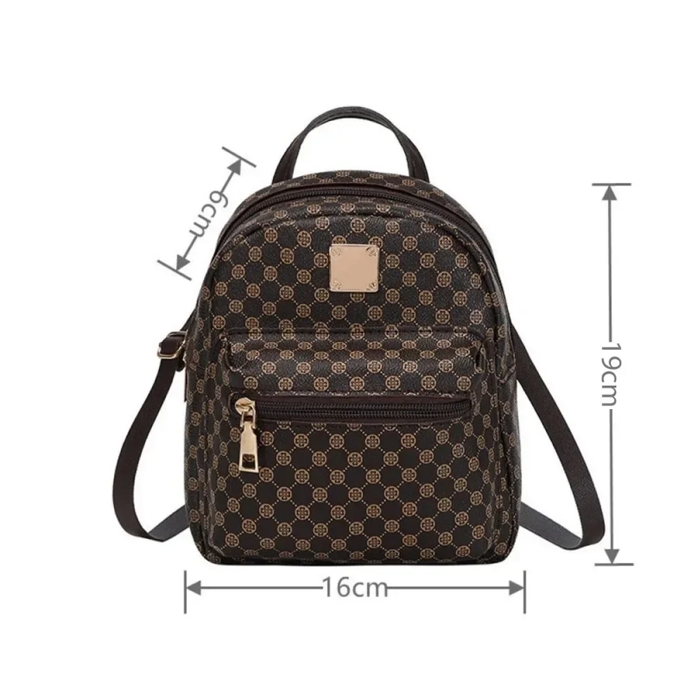 Cute Small Backpack Teenage Girls Heart Women\'s Backpack Hundreds of Fashionable Student Schoolbag Classic Ladies Bags