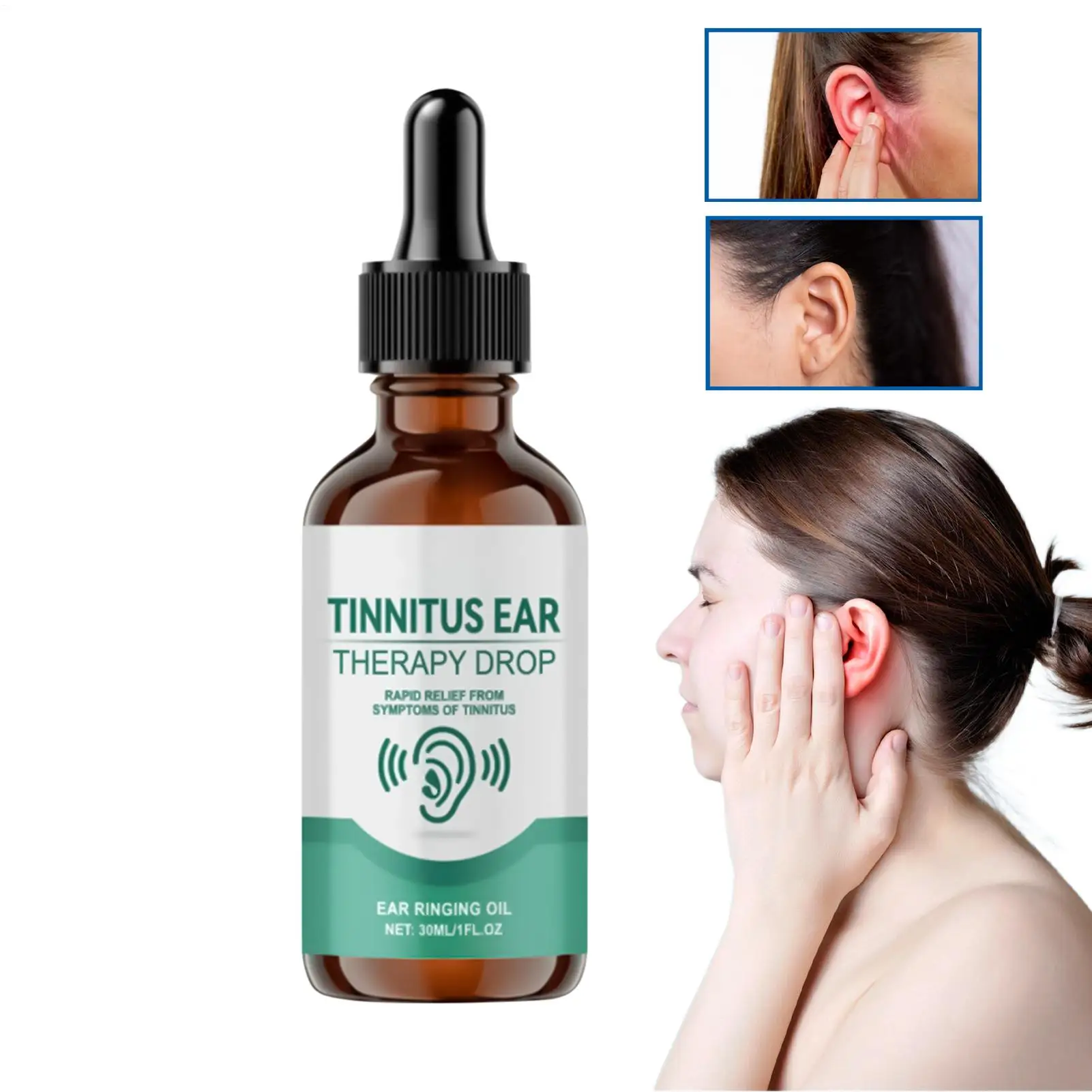 30ml Daily Care Ear Drops Soothing Earwax Remover Ear Cleaning Liquid Relief Deafness Earache Gentle Ear Ringing Treatments Oil