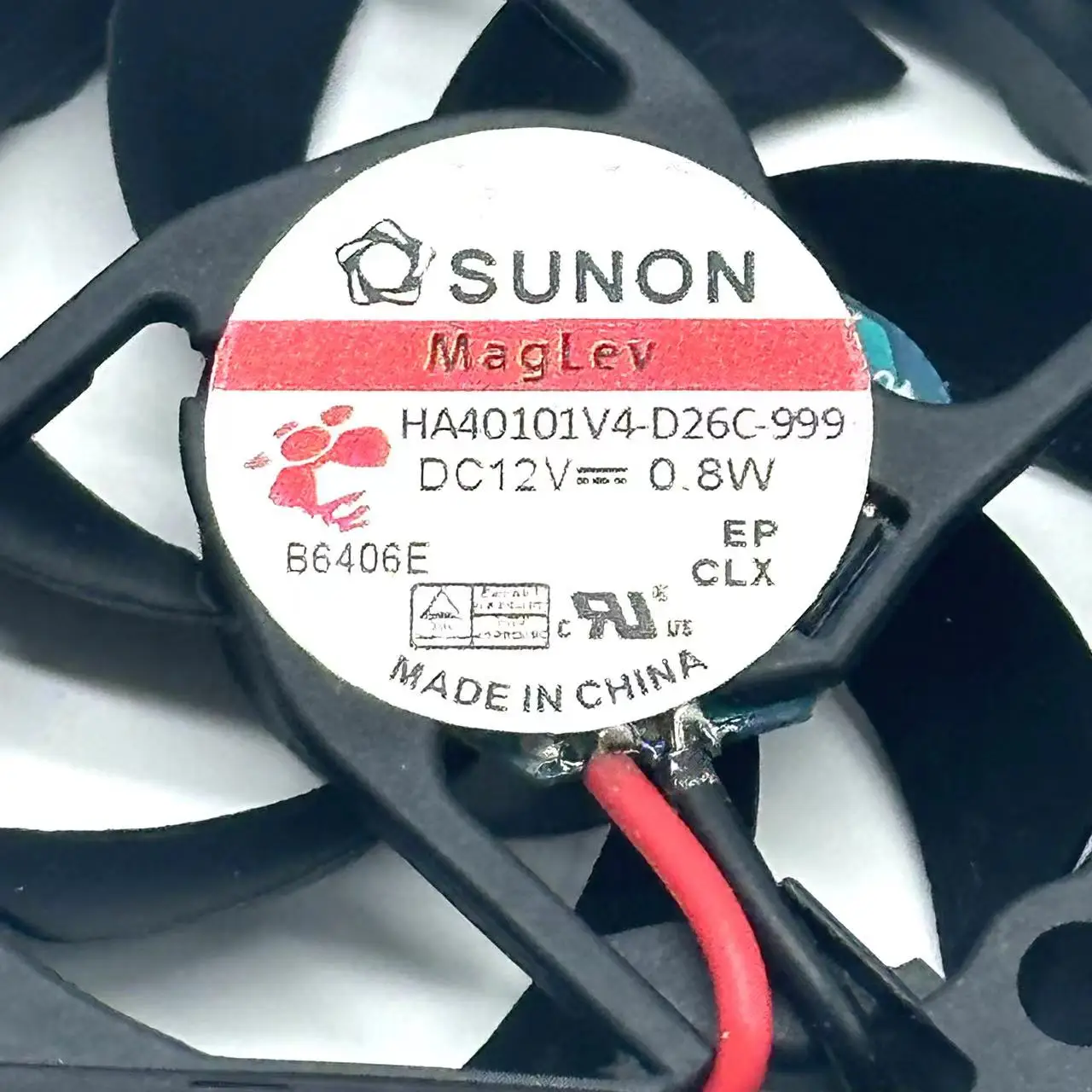 SUNON HA40101V4-D26C-999 DC 12V 0.8W 40x40x10mm 2-Wire Server Cooling Fan