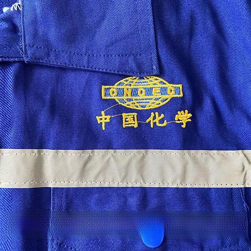 Set di Abbigliamento da Lavoro in Puro Cotone per Uomo, Resistente al Calore e all'Usura, per Saldatura e Riparazioni Auto