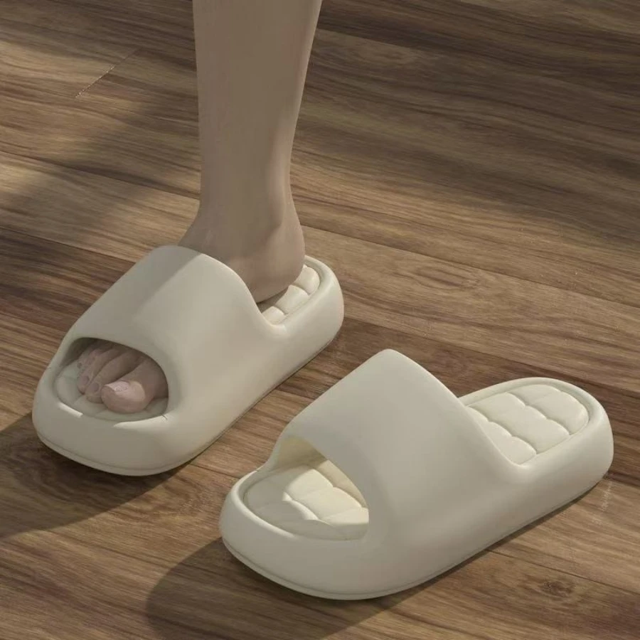 Women's Slippers Cool Summer Soft Sole Fashion Indoor Non Slip Open Toed Breathable House Comfy Men Bedroom Shoes image 5