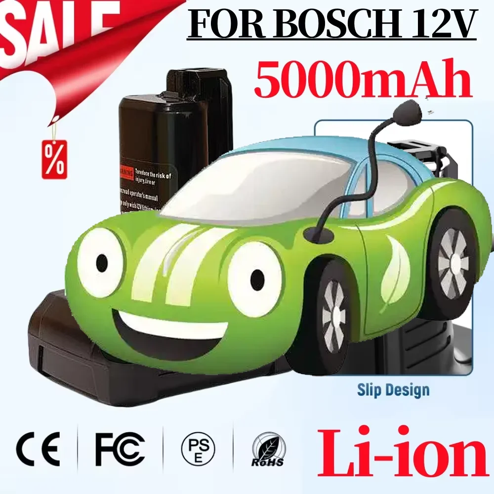 

12V 5000mAh Li-Ion BAT420 Replacement Battery For Bosch BAT411 BAT412 BAT413 BAT414 10.8 V Battery Cordless Power Tools
