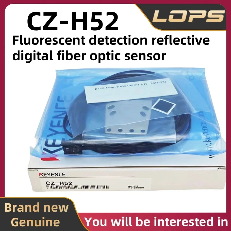 CZ-H52 100% original KEYENCE Fluorescent detection reflective digital fiber optic sensor in stock, welcome to consult