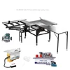 Scie de table coulissante de précision à culbuteur portable, conception sans flexion, adaptée aux sites d'usine 3