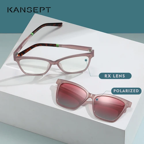 Imagen 2 del producto KANSEPT-gafas de lectura graduadas para mujer, lentes para leer, miopía, grado, azul claro