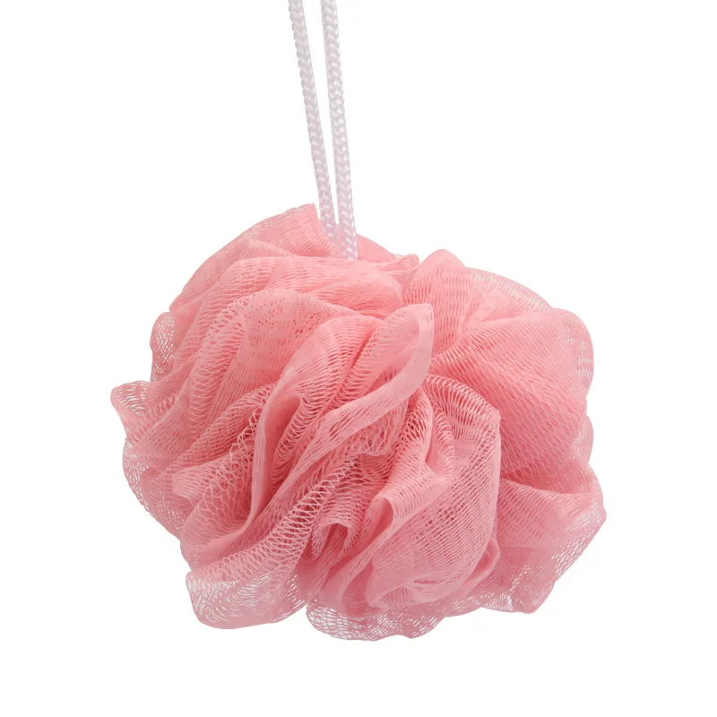 2pcs Sponge Flower Bath Ball Body Cleaning Shower Brush Nylon Scrubber Mesh Color Randomly Sent Multi-foam Hangable 20g