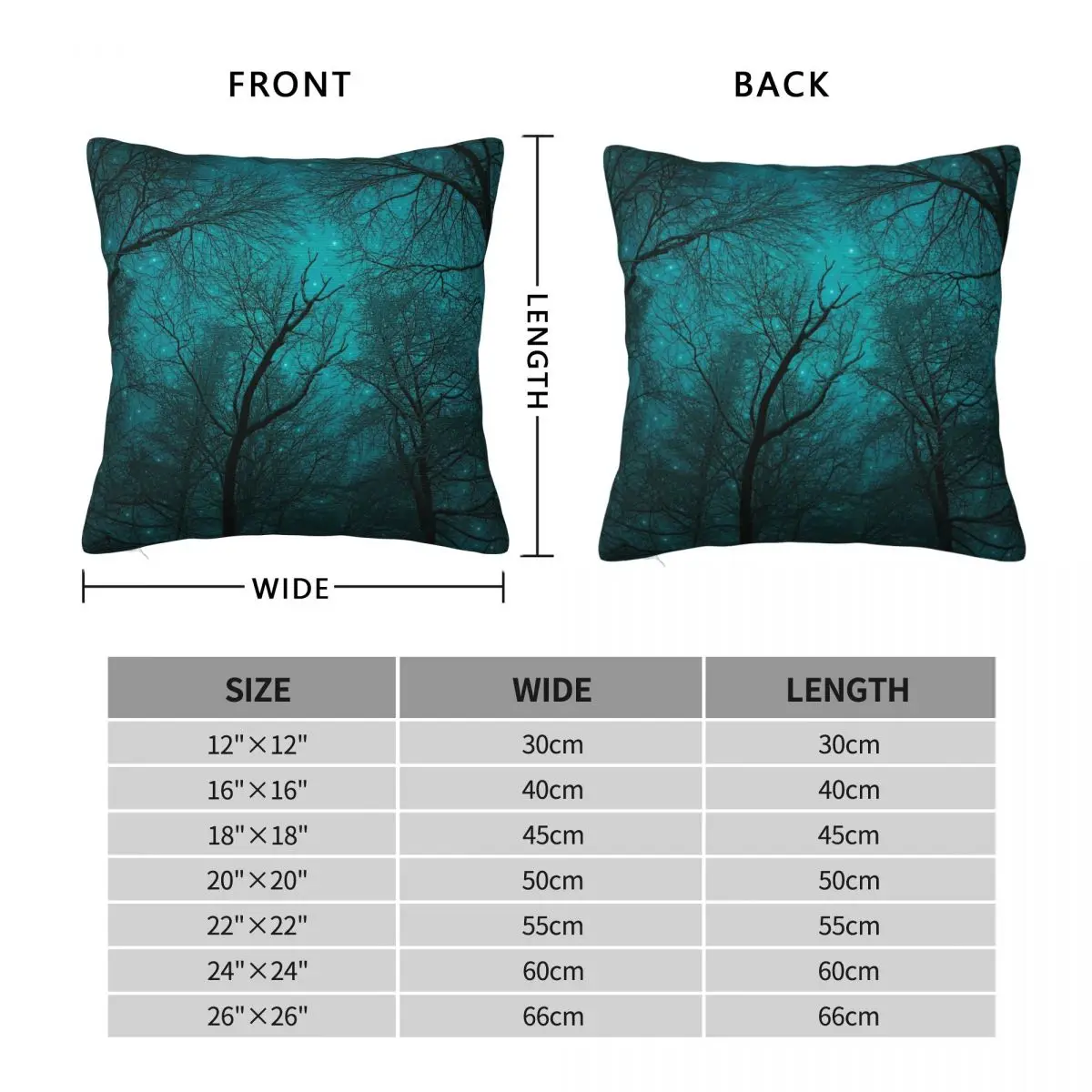 Simply Stare Upward Square Pillowcase Polyester Linen Velvet Pattern Zip Decor Room Cushion Cover Wholesale 45x45