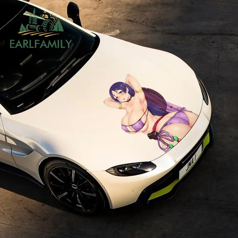 

EARLFAMILY 43 см x 28,77 см для Minamoto No Raikou, автомобильные наклейки, виниловый материал, наклейка для мотоцикла, устойчивая к царапинам для JDM SUV RV