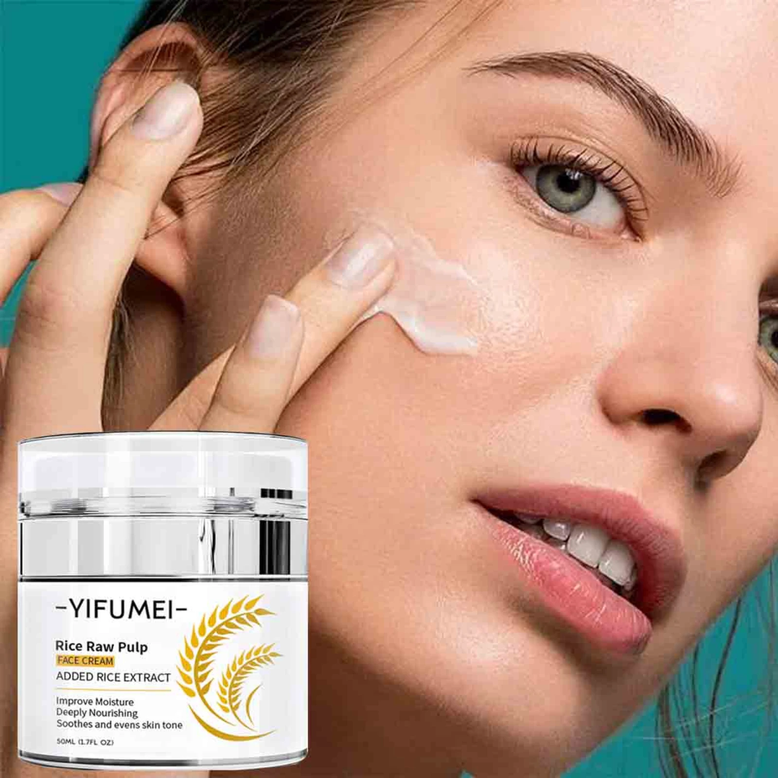 

RICE Day Night Whitening Cream Remove Dark Spots Fade Freckle Melanin Anti Wrinkle Aging Moisturizing Brighten Skin Care New