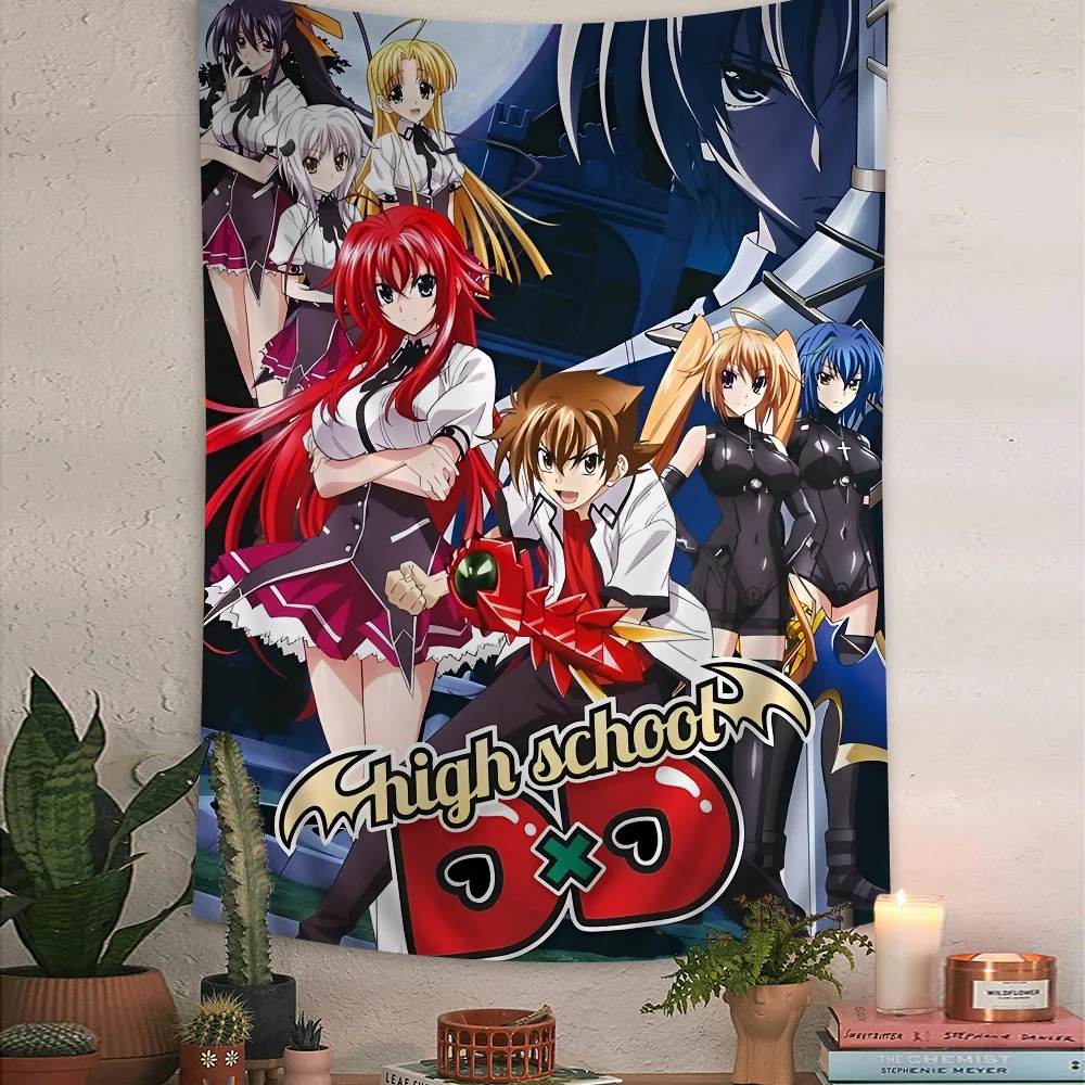 High School DxD DIY Wall Tapestry Hanging Tarot Hippie Wall Rugs Dorm INS Home Decor