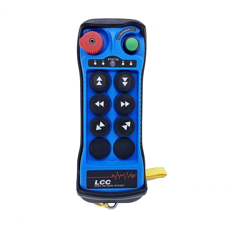 Q600 Blue AC/DC12-24V 110V-460V 500m 6 Buttons Winch Remote Control