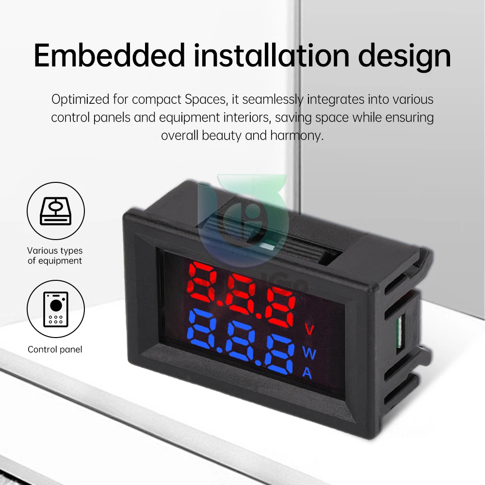 

AC 90-380V 0-10A LCD Digital Voltmeter Ammeter Wattmeter Voltage Current Power Meter Dual Display with Current Transformer