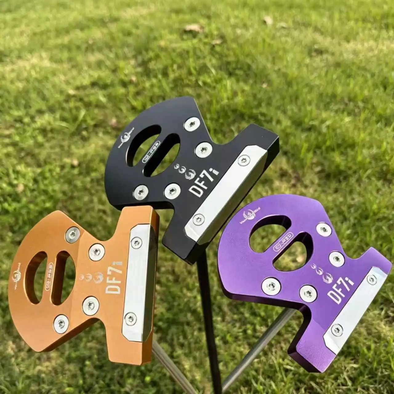 Golf Putter DF7i CNC Milled Mallet Putter High MOI Golf Club Putter with Alignment T‑Line Sight Stainless Steel Insert Face