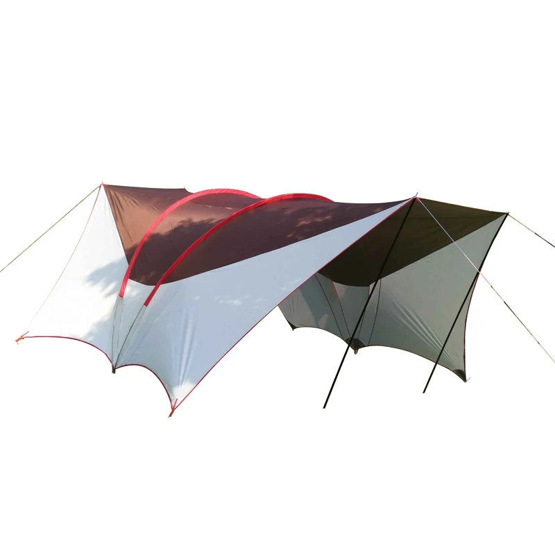 Imagem -04 - Toldo Outdoor Sunshade Rods Anti-ultravioleta Super Grande Tenda Militar Habi Canopy Beach Sala de Estar Cozinhar