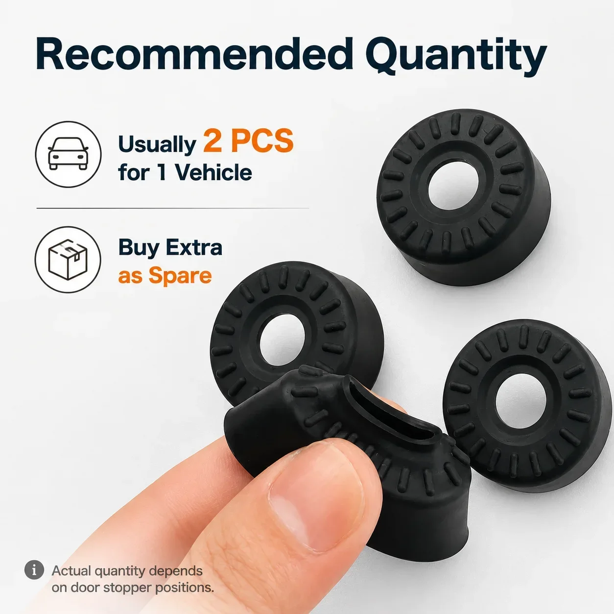2/10pc Car Door Stopper Cushion Ring for Toyota Alphard Vellfire 20 30 40 Series Silicone Shock Absorber Pads Anti Rattle Buffer
