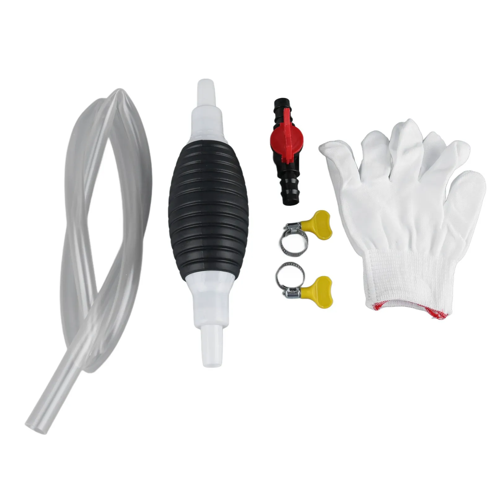 

Автомобильный всасывающий насос, долговечный, универсальный, автомобильный топливный насос, ручная всасывающая трубка, портативный 24x6x6 см для чистки шин