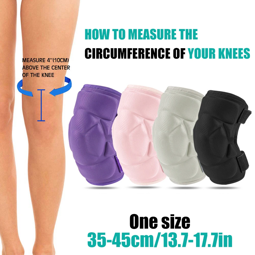 Knee Pads for Women Men, Soft EVA Crash Pad Collision Avoidance Knee Sleeve for Work Volleyball Football Dance Roller Skating