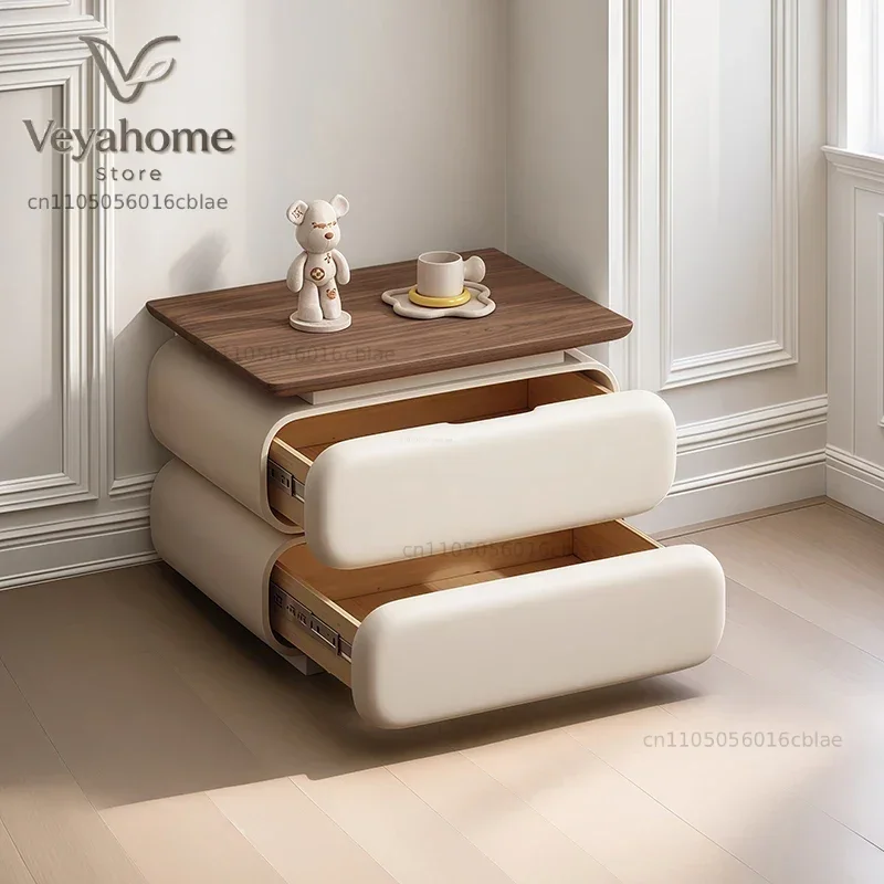 Modern Style Bedside Table  Saving Nordic Trendy Unique Nightstands Storage Drawers Mesita De Noche Bedroom Furniture