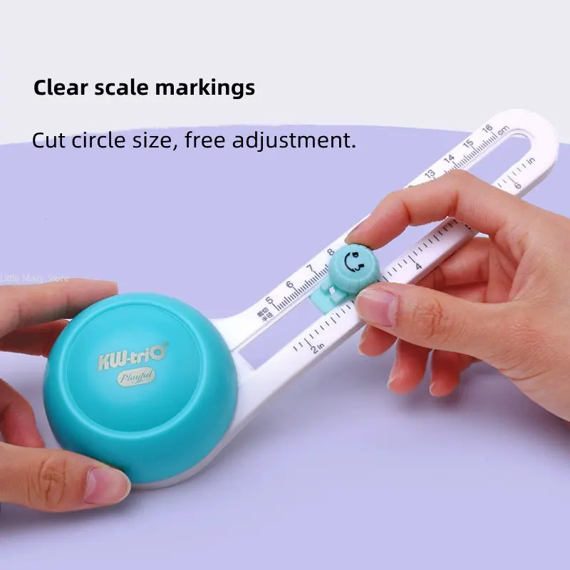 Mini Rotating Round Cutter Paper Cutter Round Cutter Handbook Scrapbooking Decoration Round Material Cutting Tools Paper Trimmer