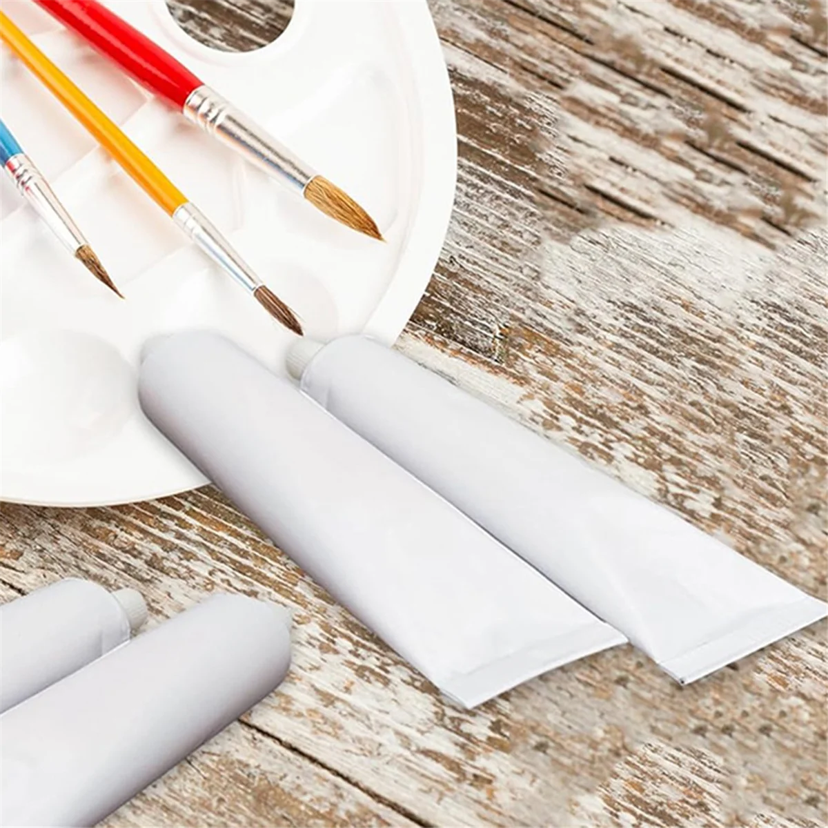 A03R 10 Pcs Empty Aluminum Paint Tubes, 60 Ml Paint Tubes for Storing Paint Acrylic, Watercolors, Gouaches, Oils