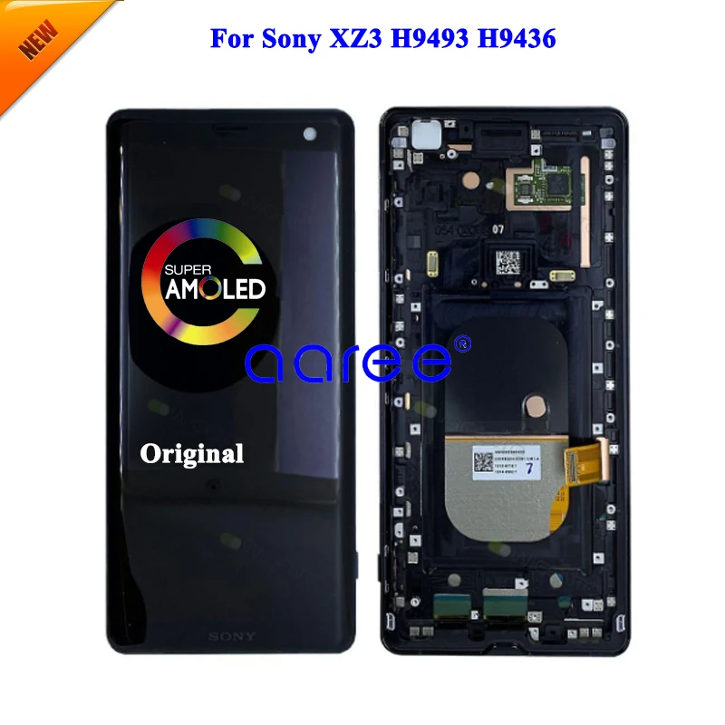 Imagem -02 - Amoled Lcd Original para Sony Xperia Xz3 Display Lcd para Sony Xperia Xz3 H9493 H8416 Tela Touch Digitizer Assembly