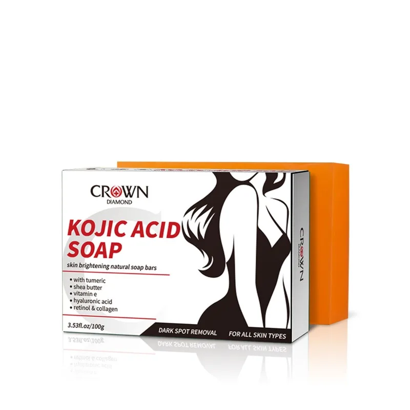 

Skin Brightening Kojic Acid Soap -Organic Papaya Soap for Radiant Skin Clean Stains Improves Dull Skin Face & Body & Hands 100g