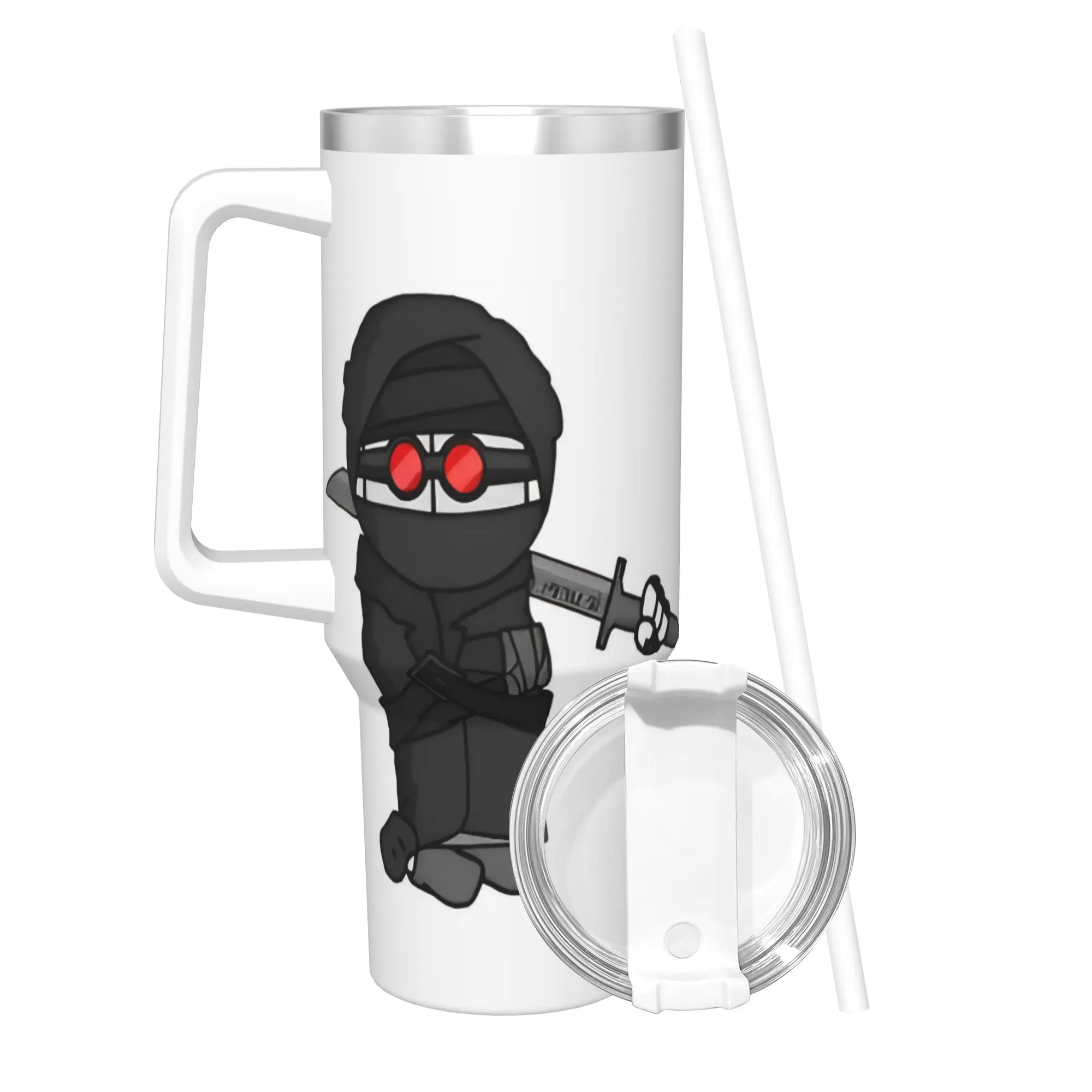 MADNESS COMBAT Hank 40oz Tumbler Stainless Steel Double Wall Vacuum Insulated  Tumblers Mug With Straw