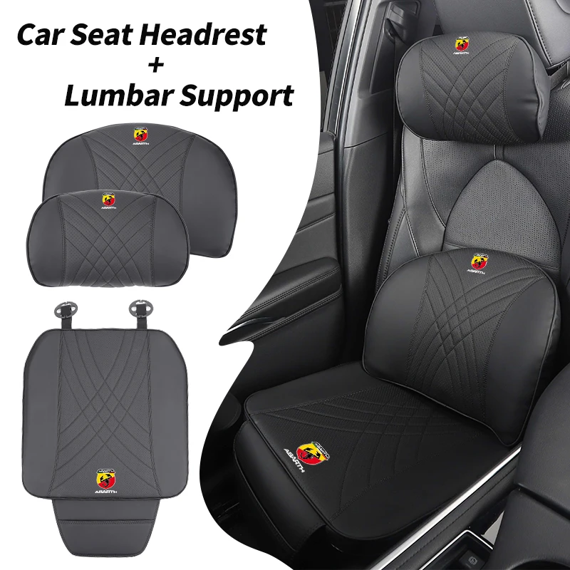 

Car Seat Headrest Lumbar Support Neck Pillow Cushion Backrest For FIAT Abarth 500 Tipo Punto Panda Ducato Stilo Fiorino Doblo B