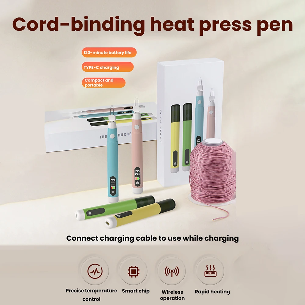 Thread Zapper Welding Wax Tail Burning Pen Melting Crayon Stitching Wire Thread Breaking Line Handmade Leather DIY Hand Tool