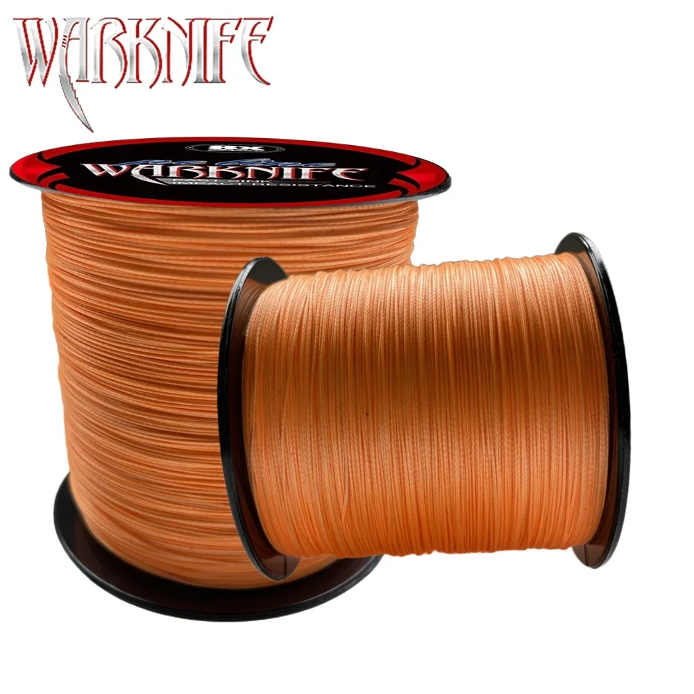 Warknife New HALO Orange 300M 500M 1000M 1500M 2000M 8 Strand Braided Fishing Line Fly Saltwater Sea Japan Braided Fishing Line