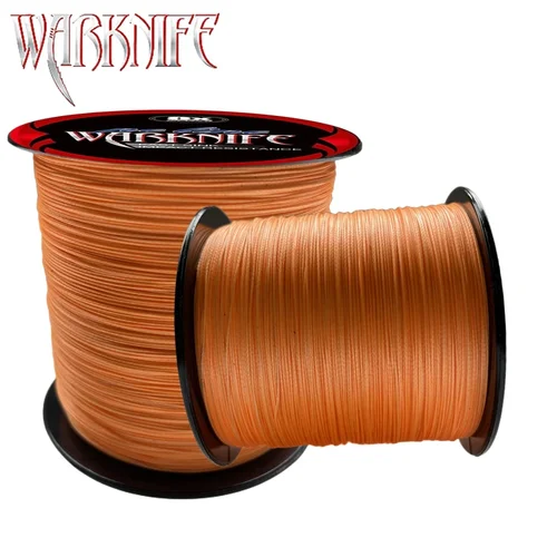 Warknife nuevo HALO naranja 300M 500M 1000M 1500M 2000M 8 hebras hilo de pescar trenzado mosca agua salada mar Japón hilo de pescar trenzado