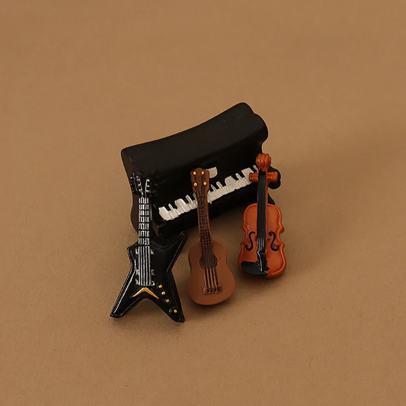 1:12 domek dla lalek miniaturowa gitara elektryczna fortepian skrzypce zestaw domek dla lalek instrument muzyczny ozdoba akcesoria do dekoracji domu dla lalek