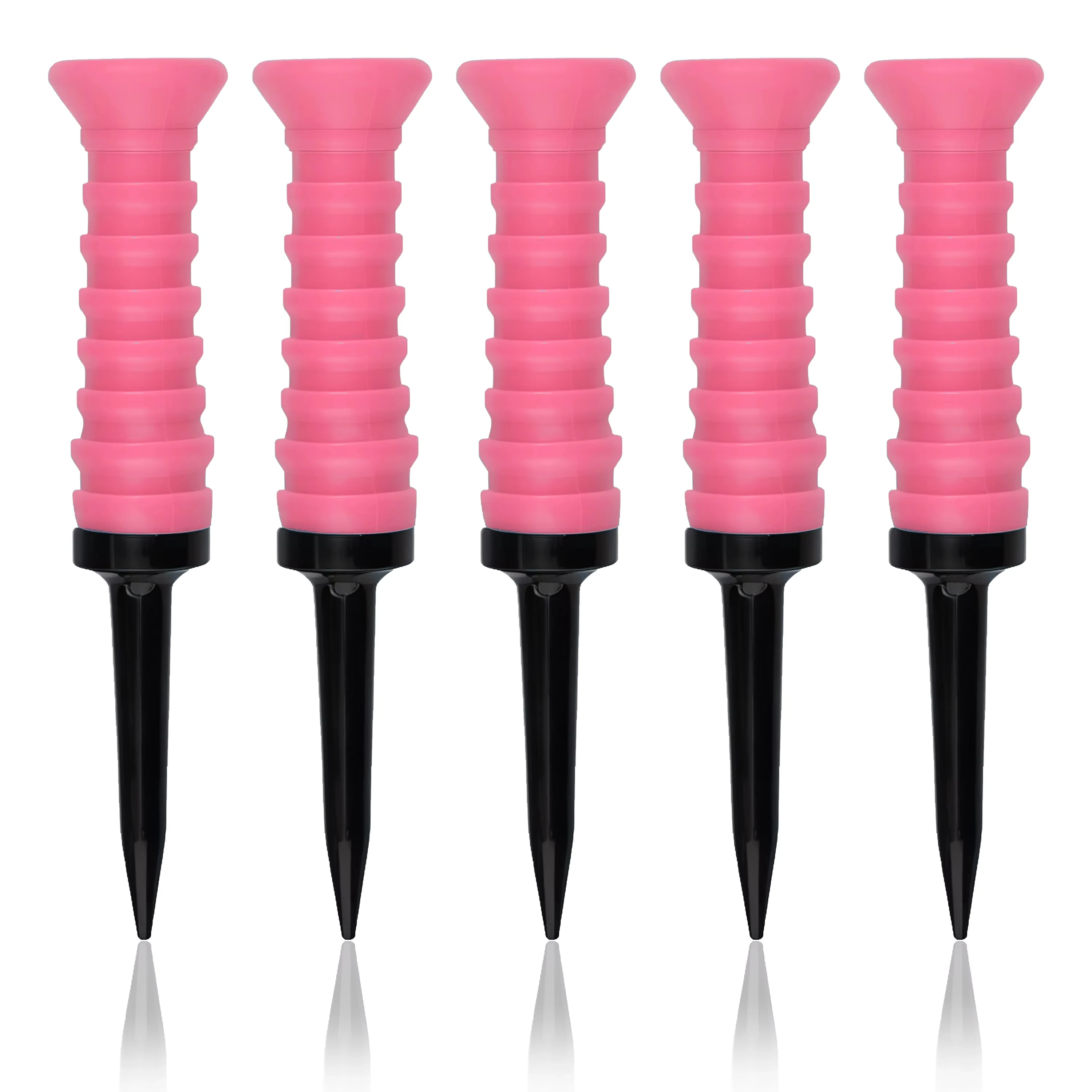 5 Stück 360 ° Flexible Gummi-Golftees, 3,27 Zoll_83mm, Langlebig, Reibungsarm, Leuchtende Mehrfarben - Ideal für Alltags-Golfer – Detail 9