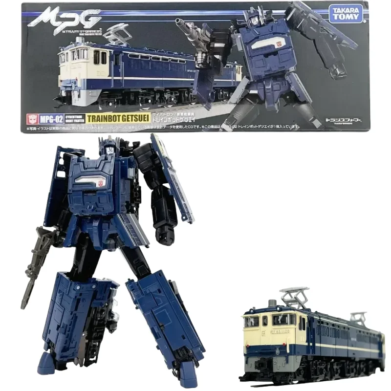 In Stock Takara Tomy Transformers Toy Masterpiece MPG-02 Trainbot Getsuei  Action Figure Robot Toys Gifts Hobbies Anime Figures