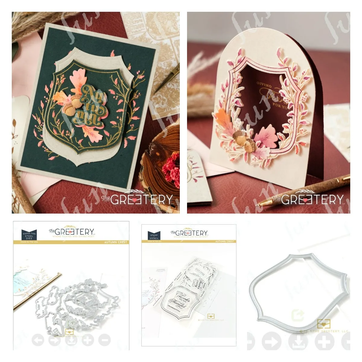 Silicone Stamps 2024 New Autumn Crest Cutting Dies Handmade DIY Embossing Scrapbooking Photo Album Stencils Crafts