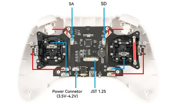 BETAFPV LiteRadio Sender Nano Gimbal Ersatz-Upgrade Gimbal-Gashebel / Selbstzentrierende DIY-Teile RC-Modell LiteRadio 3 TX – Detail 5