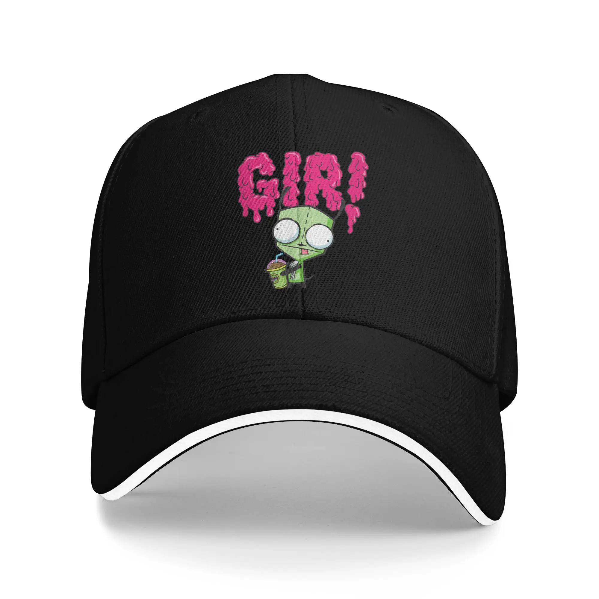 Invader Zim Gir Slime Baseball Cap Hip Hop  Sandwich Hat for Men Women Polyester Caps Hat Outdoor