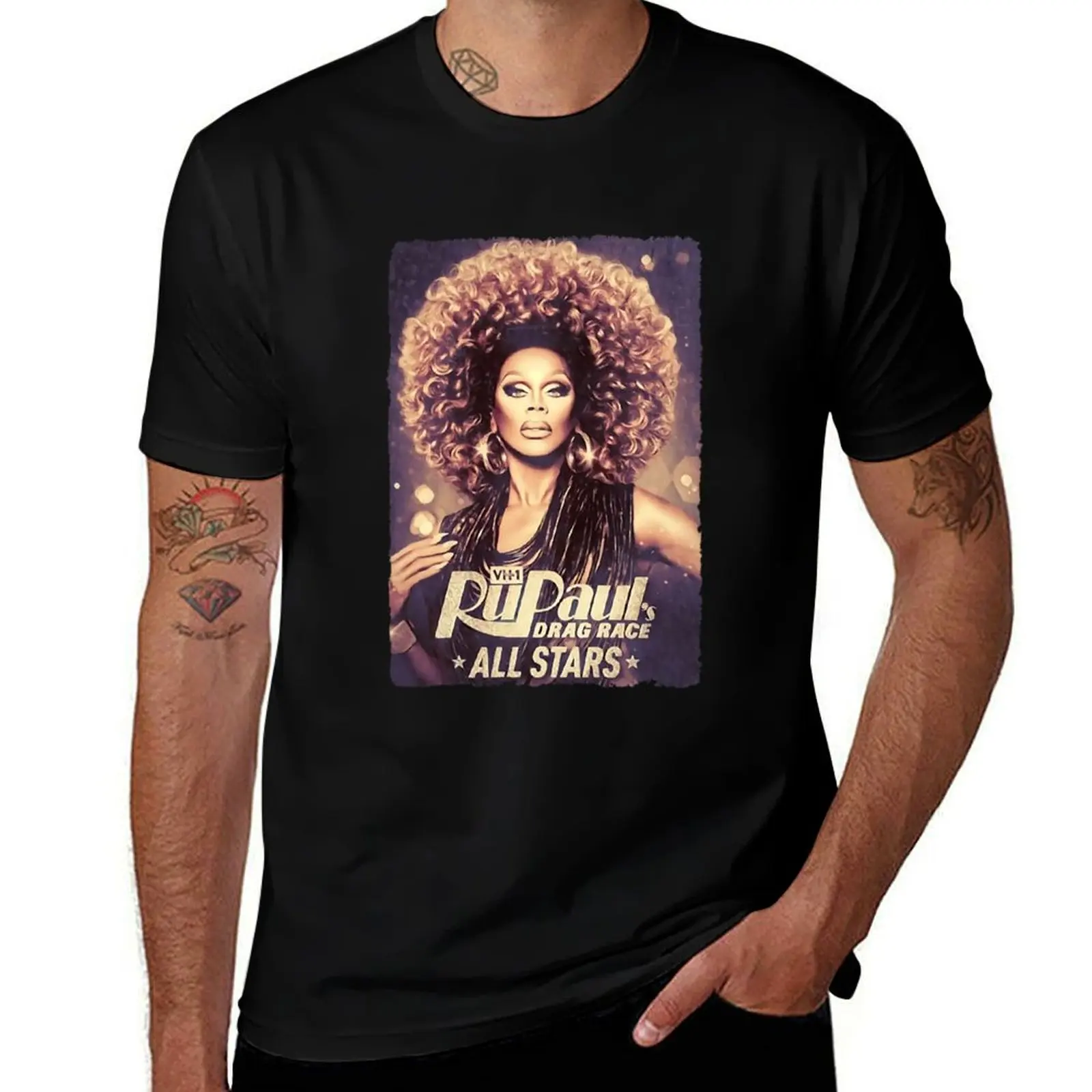 Drag All Rupaul Race Stars T-Shirt Regular Fit Plain Tee Shirt