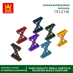 76Pcs/lot 19121W Fence Ornamented 1x3x2 M-shaped Balustrade Block Moc Color Accessories Compatible with Brick DIY Children's Toy