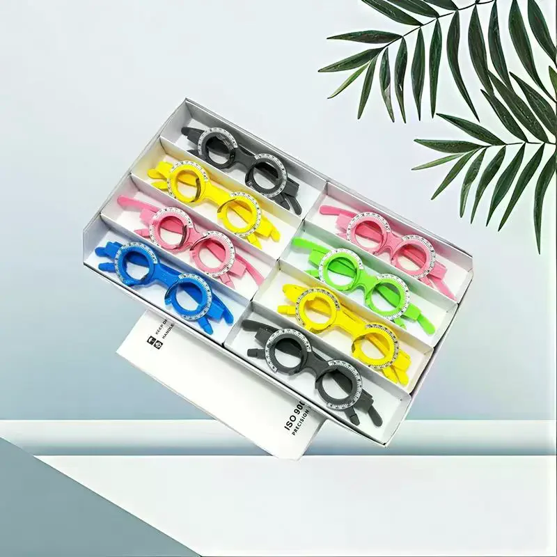 1pc TF-C Plastic Optical Trial Frame Set Optical Trial Lens Frame 52~70mm Glasses Shop Adjustable Optical Equipment Optometry